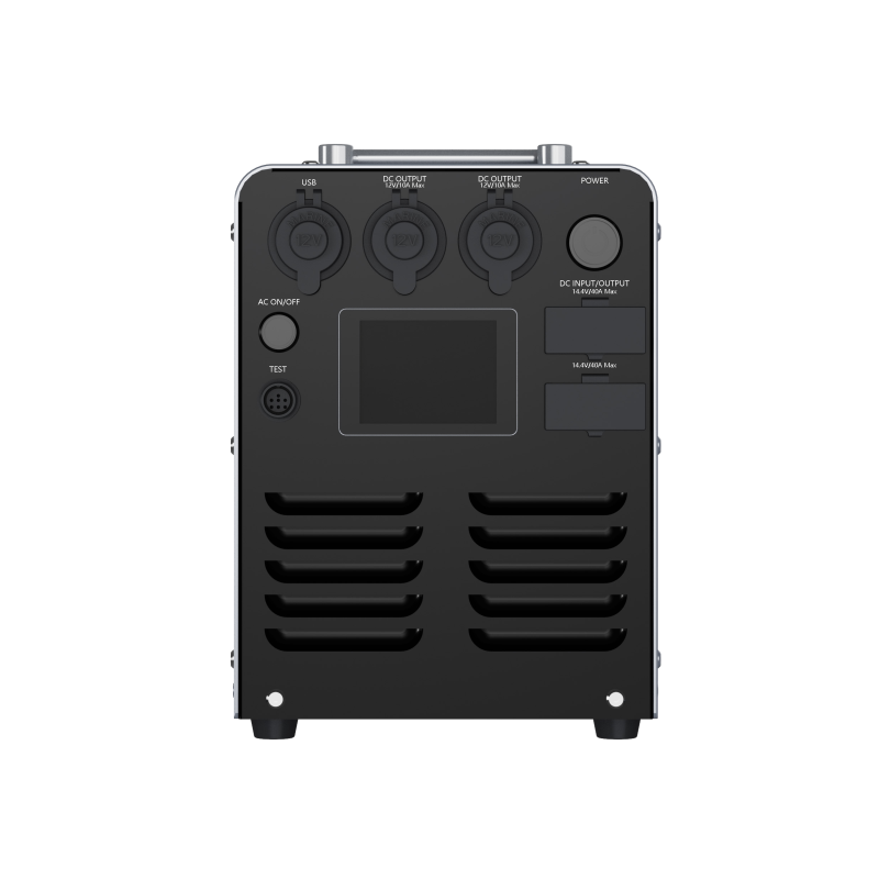 Comvolt 2200 front control panel — USB, DC output ports and power switch