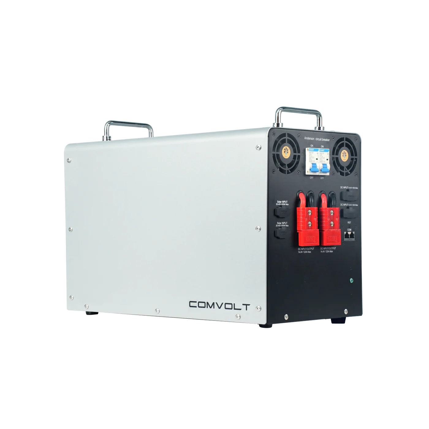Comvolt 6000 LiFePO₄ portable power station, two-tone silver and black body